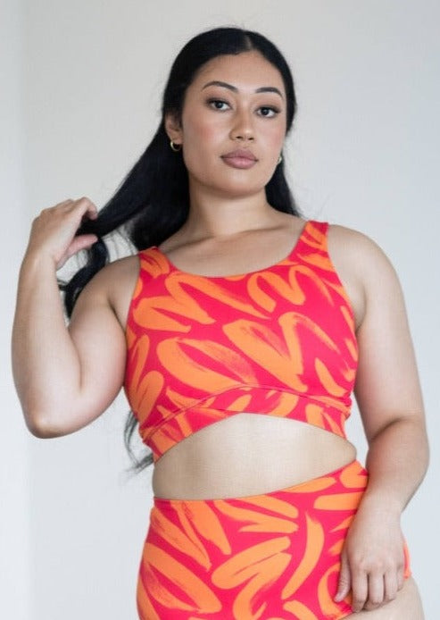 SANGRIA | SCOOP NECK BIKINI TOP